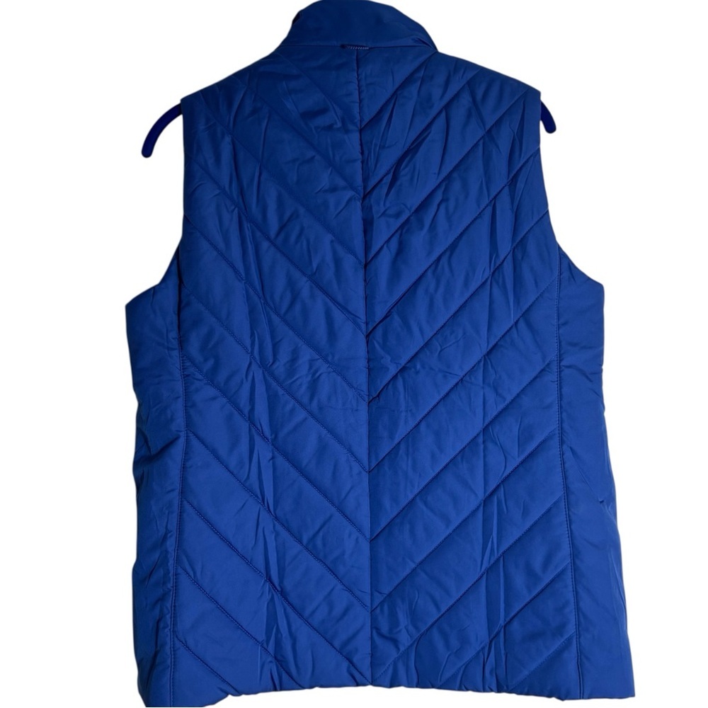 LANDS’ END Vibrant Blue Outerwear Puffer Vest in Size Medium (10-12) — WOW!!! - Picture 4 of 10